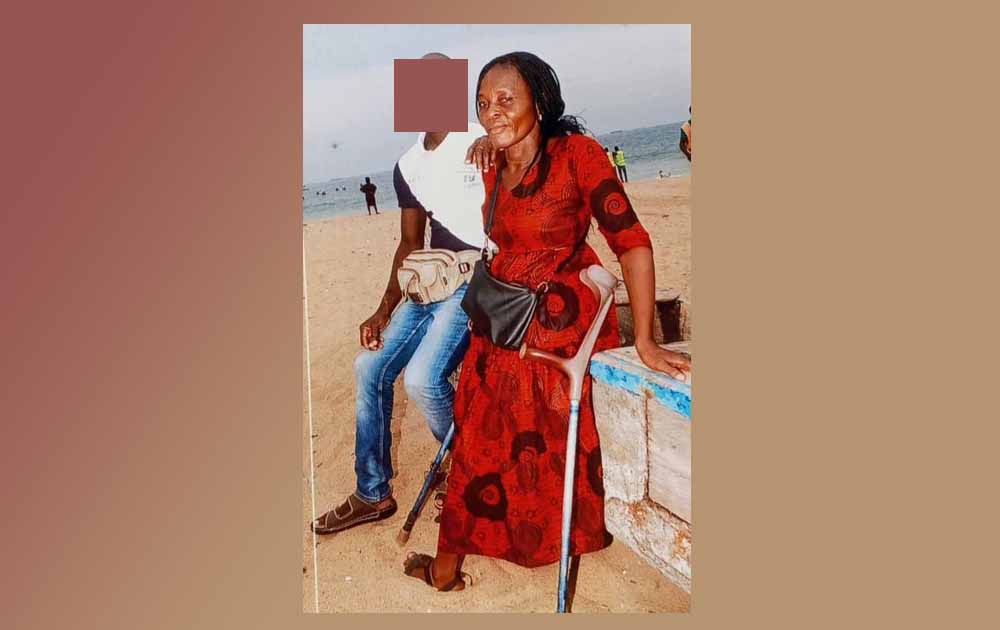 Le présumé criminel (visage protégé) et son ex compagne (la victime)